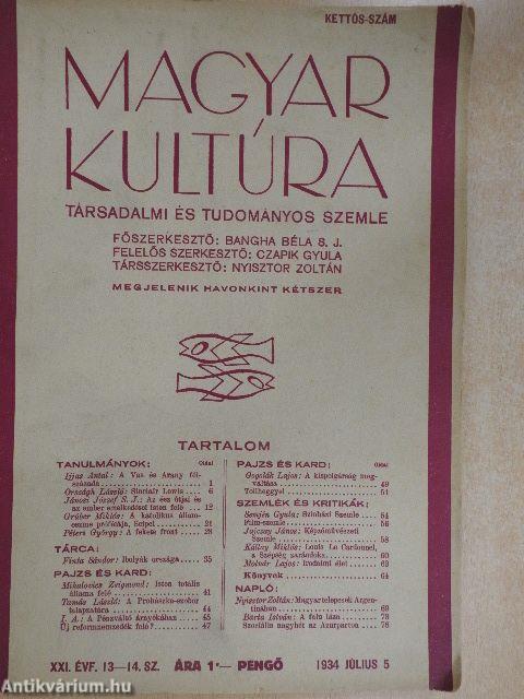 Magyar Kultúra 1934. július 5.
