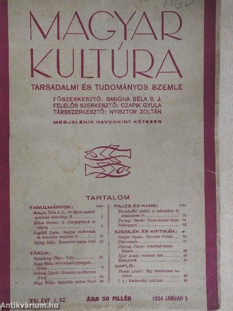 Magyar Kultúra 1934. január 5.