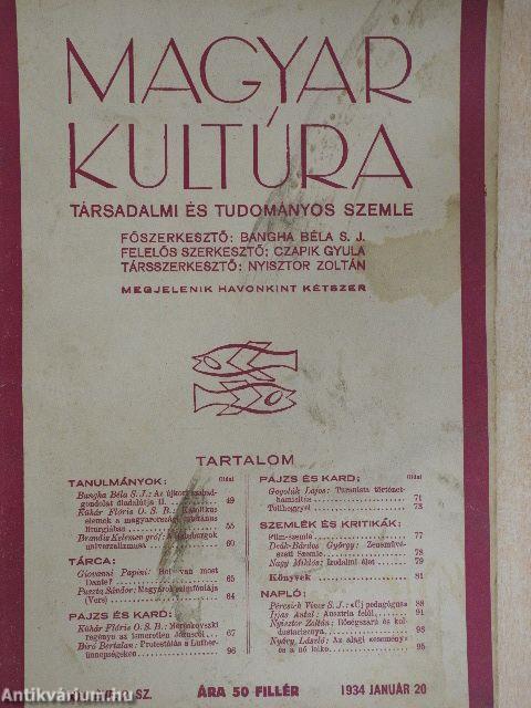 Magyar Kultúra 1934. január 20.