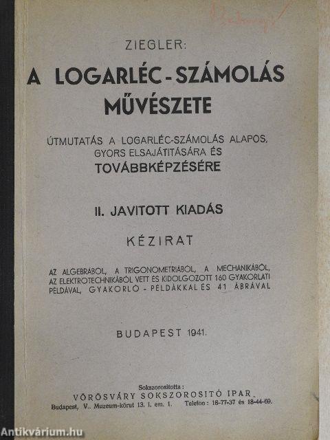 A logarléc-számolás művészete