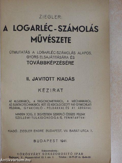 A logarléc-számolás művészete