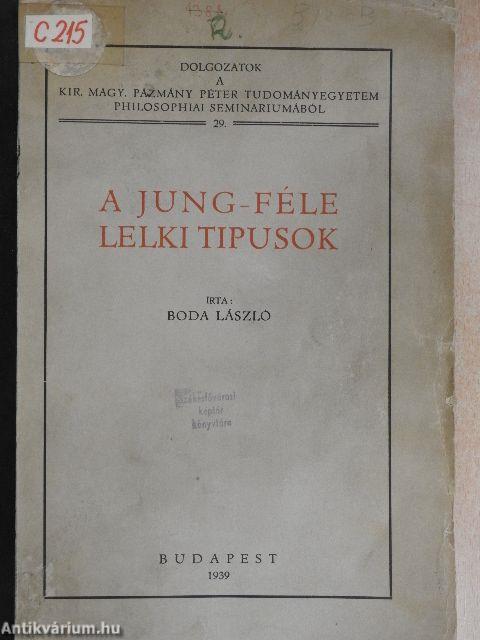 A Jung-féle lelki tipusok