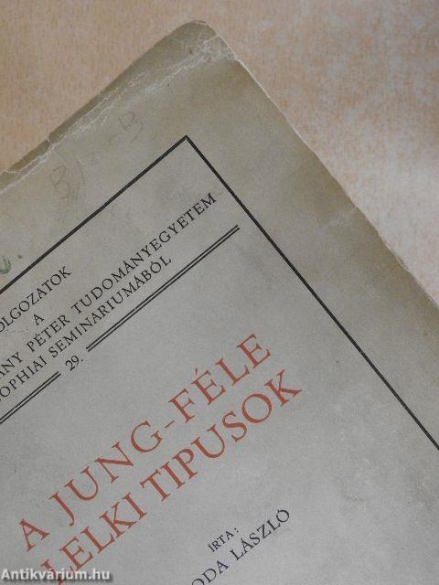 A Jung-féle lelki tipusok