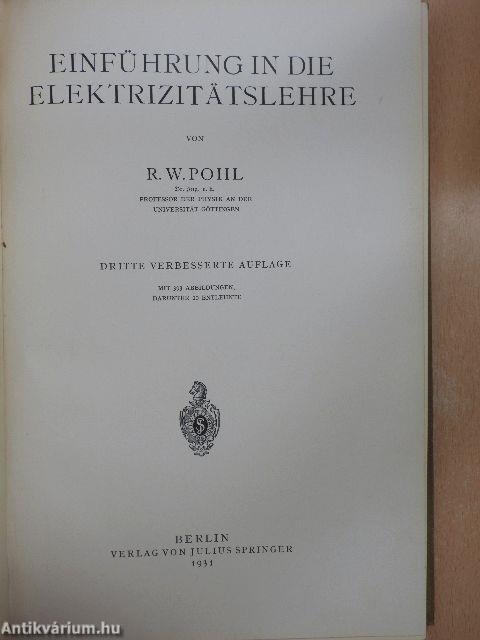 Einführung in die Elektrizitätslehre