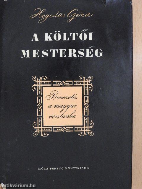 A költői mesterség