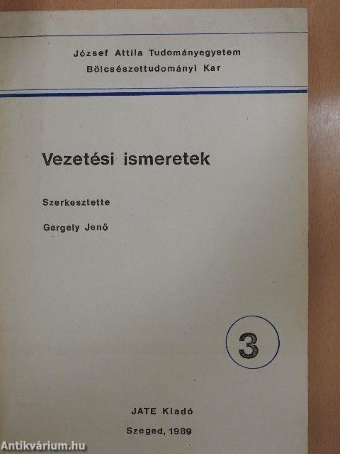 Vezetési ismeretek 3.