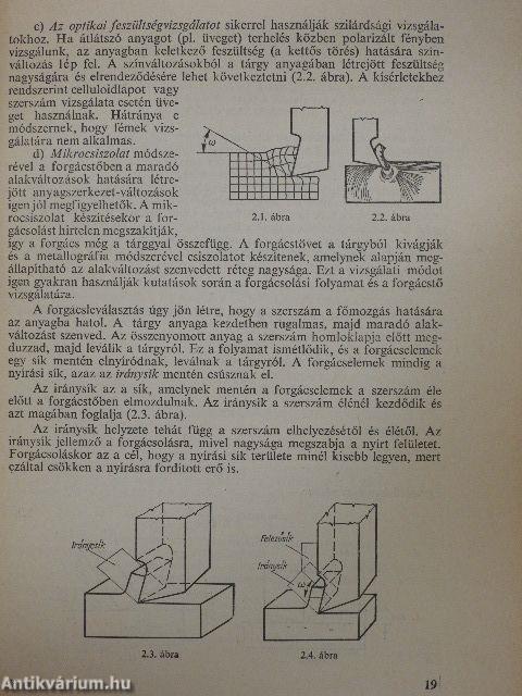 A forgácsolás elmélete és forgácsoló technológia I.