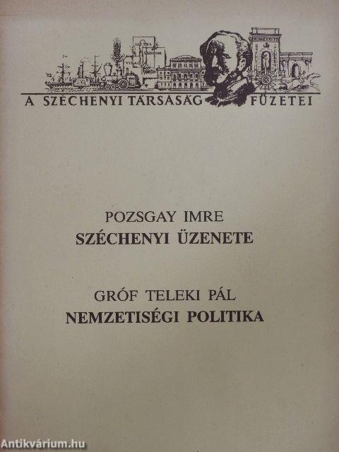 Széchenyi üzenete/Nemzetiségi politika
