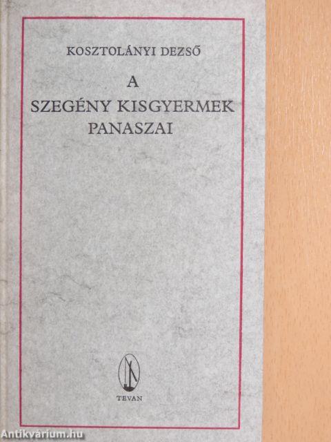 A szegény kisgyermek panaszai