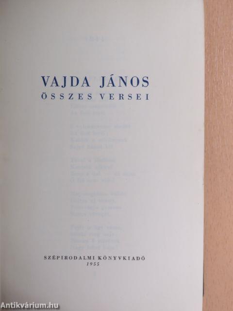 Vajda János összes versei