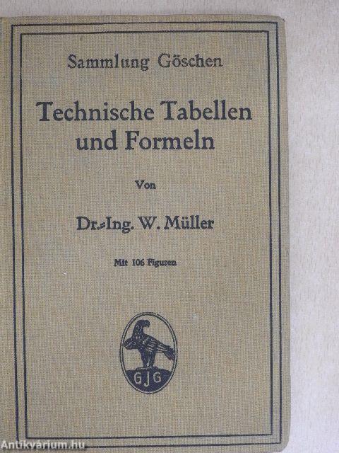 Technische Tabellen und Formeln