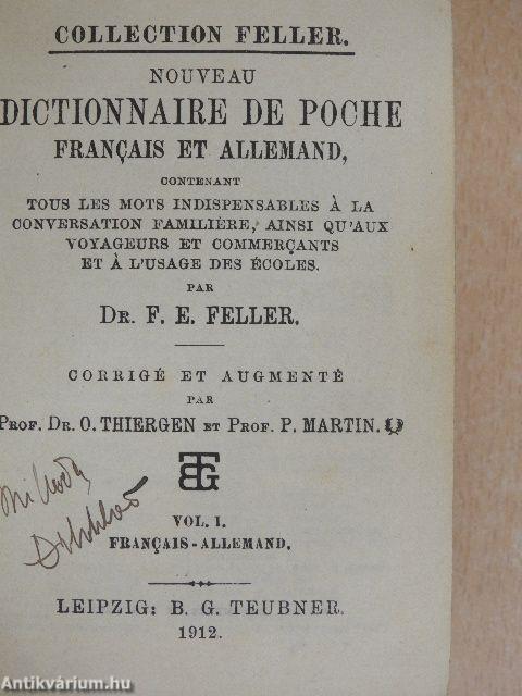 Nouveau Dictionnaire de Poche Francais et Allemand