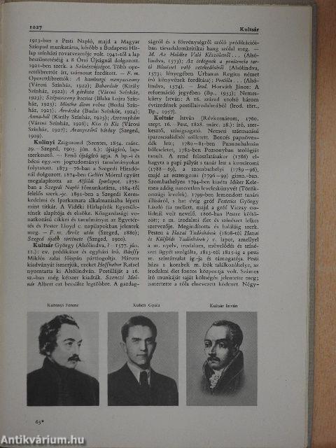 Magyar Életrajzi Lexikon I-III.