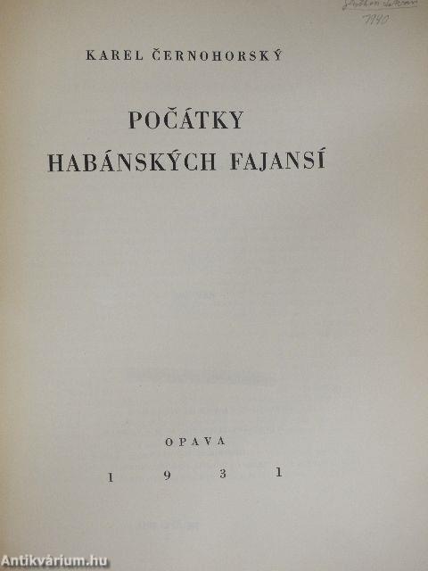 Pocatky habanskych fajansi