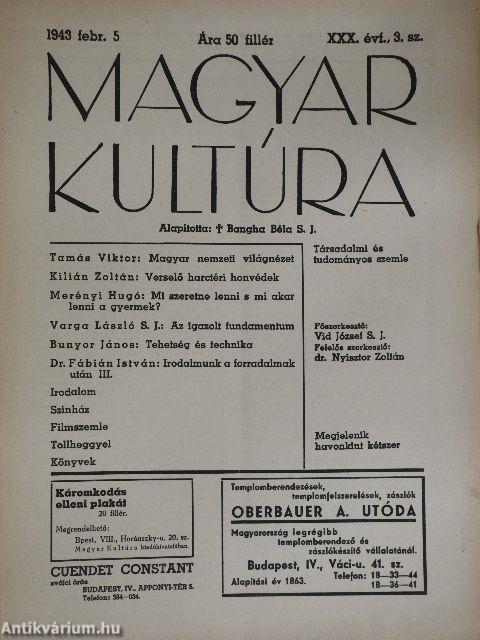 Magyar Kultúra 1943. február 5.