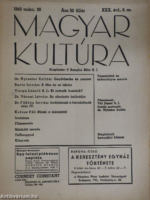 Magyar Kultúra 1943. március 20.