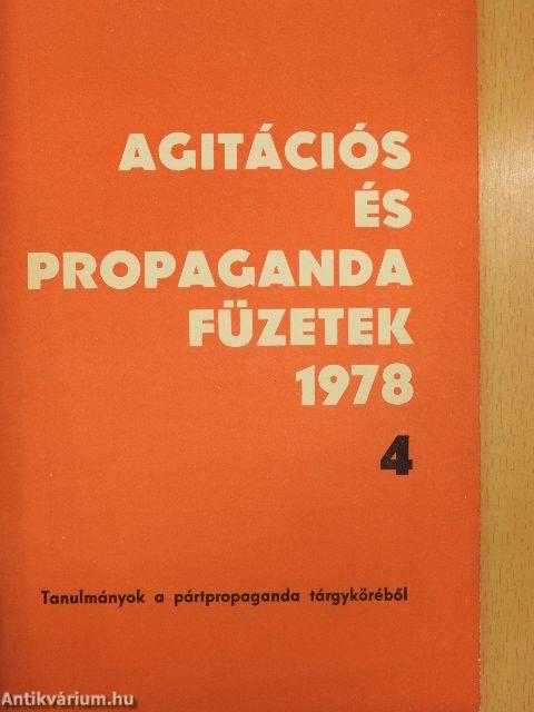 Agitációs és propaganda füzetek 1978/4.