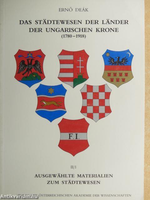 Das Städtewesen der Länder der Ungarischen Krone II/1-2.