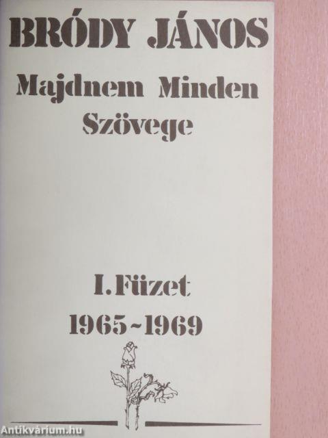 Bródy János Majdnem Minden Szövege I-III.