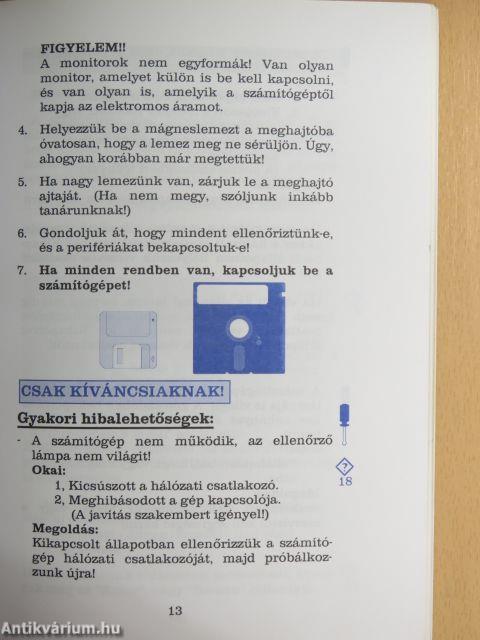 Az IBM PC üzembe helyezése és alapvető parancsai I. rész