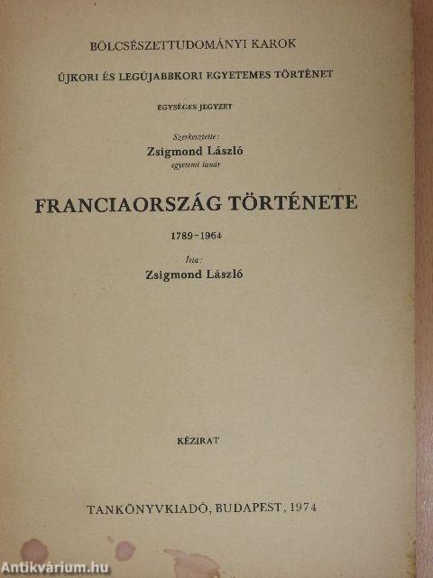 Franciaország története 1789-1964