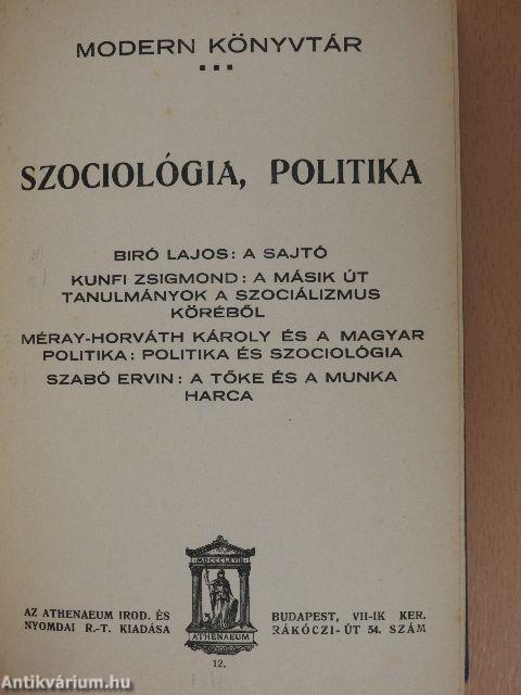 Szociológia, politika I-II.