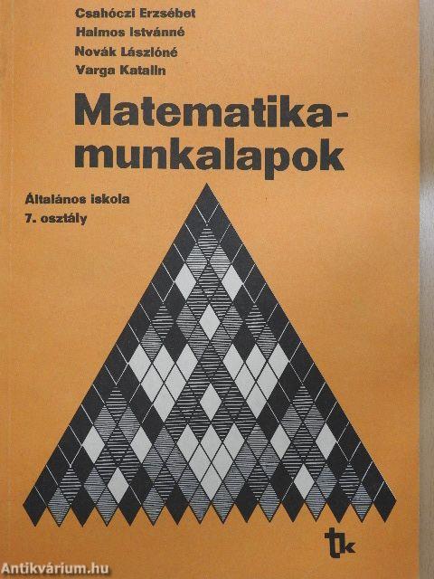 Matematika-munkalapok 7.