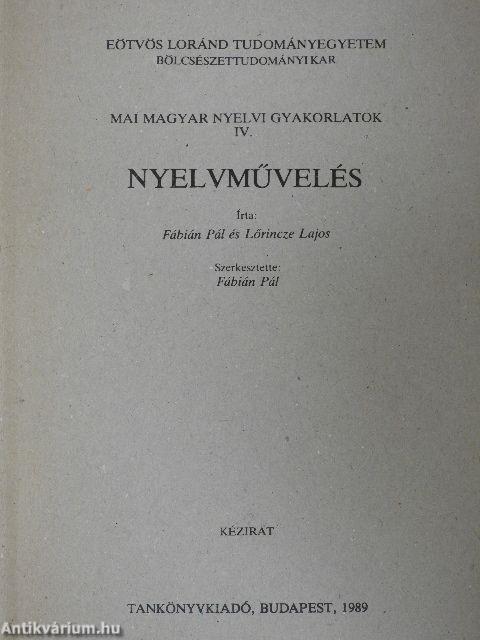 Nyelvművelés