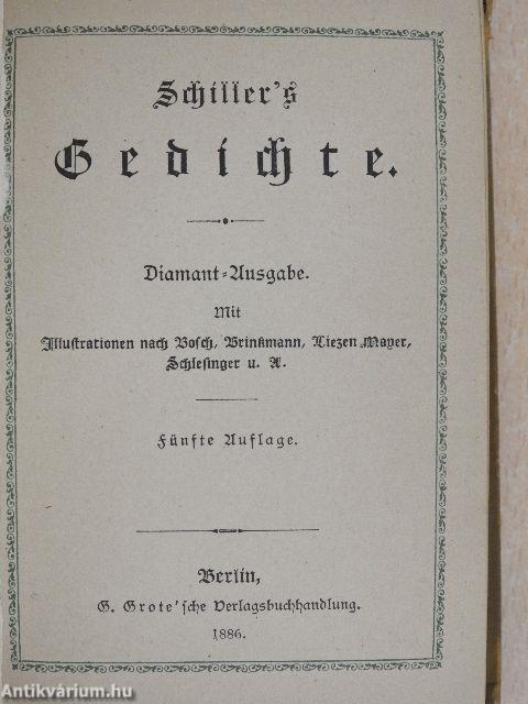 Schiller's Gedichte (gótbetűs)