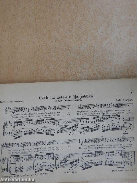 Balázs Árpád hatodik nótáskönyve