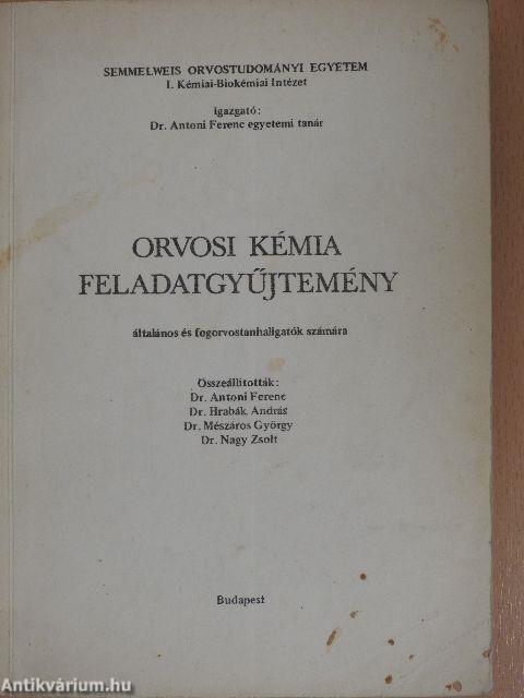 Orvosi kémia feladatgyűjtemény