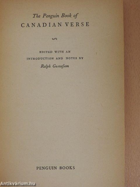 The Penguin Book of Canadian Verse