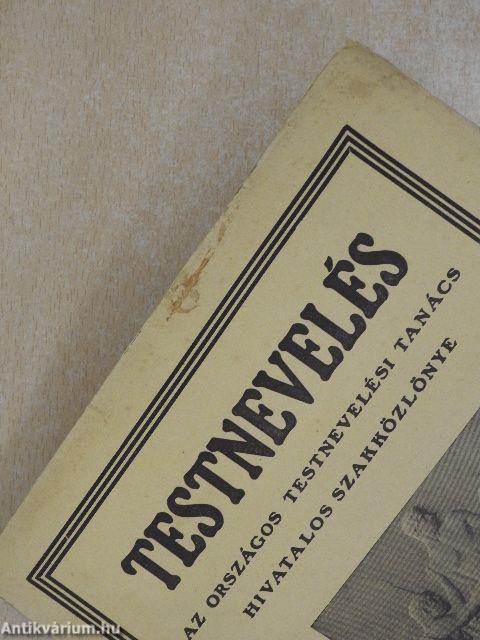 Testnevelés 1928. (nem teljes évfolyam)