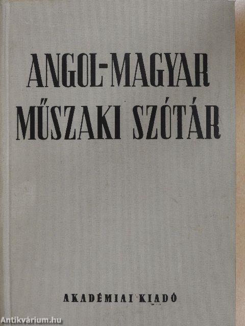 Angol-magyar műszaki szótár