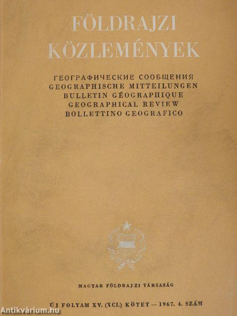 Földrajzi közlemények 1967/4.