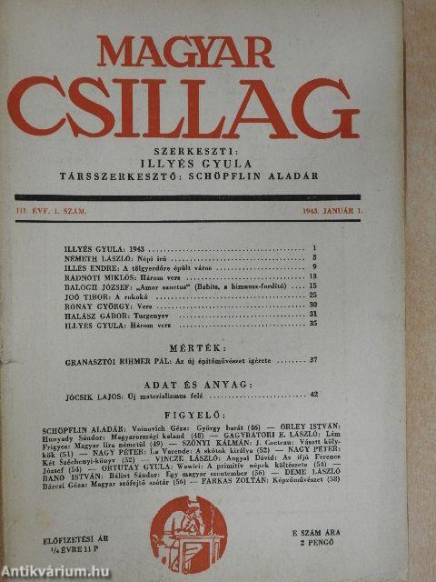 Magyar Csillag 1943. január 1.