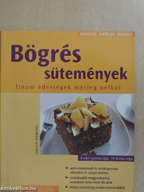 Bögrés sütemények