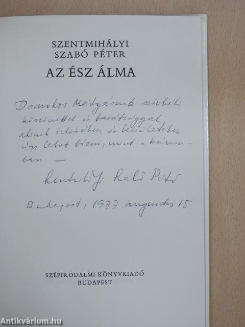 Az ész álma (dedikált példány)