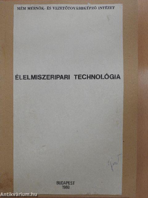 Élelmiszeripari technológia