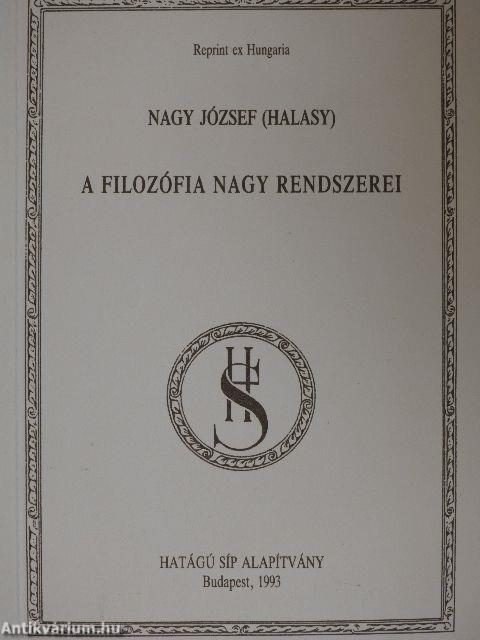 A filozófia nagy rendszerei