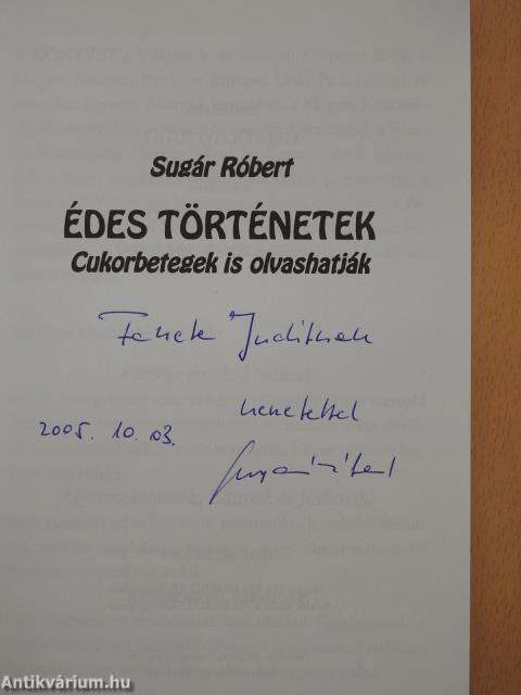 Édes történetek (dedikált példány)