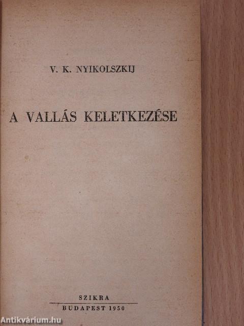 A vallás keletkezése/Tudomány és vallás/A tudomány és a vallás ellentéte/A vallás a tudomány tükrében/A vallási ideológia reakciós lényege/A Vatikán reakciós szerepe a nevelés terén/A harcos egyház filozófiája/Giordano Bruno és az inkvizíció