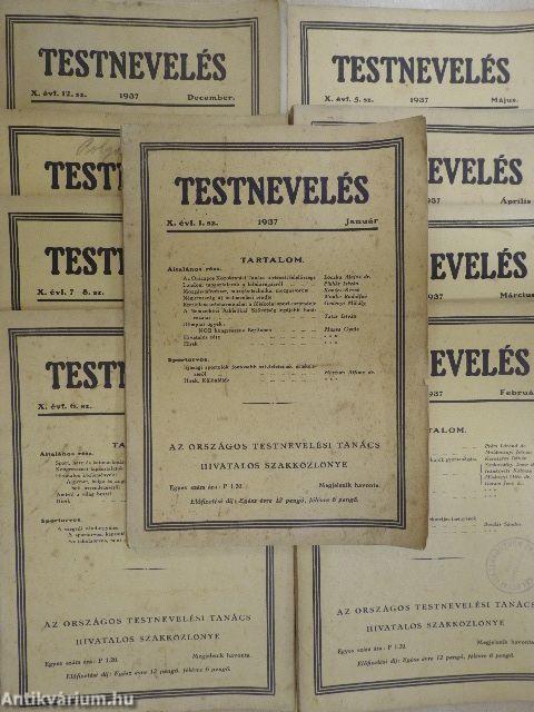 Testnevelés 1937. (nem teljes évfolyam)