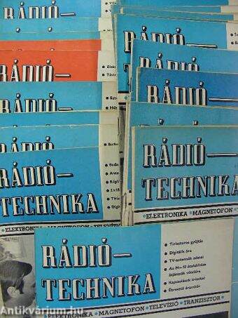 Rádiótechnika 1968., 1970., 1973., 1974., 1976., 1978., 1980. (vegyes számok) (23 darab)