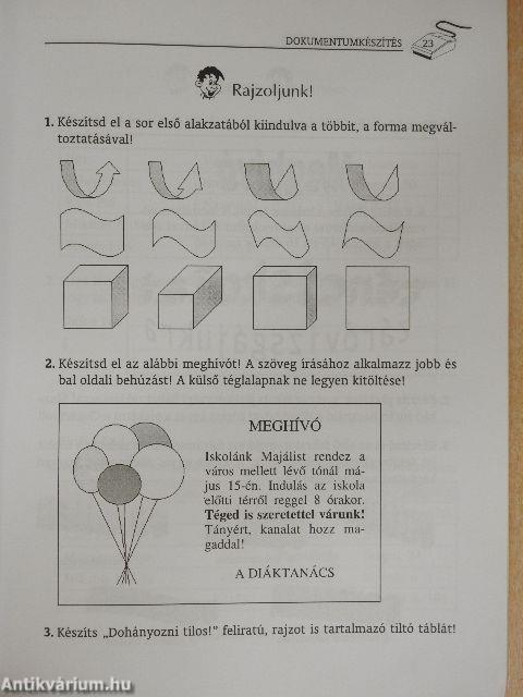 Számítástechnika IV. munkafüzet