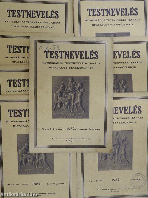 Testnevelés 1932. január-december