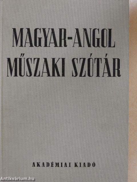 Magyar-angol műszaki szótár