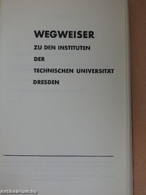 Wegweiser zu den Institutionen der Technischen Universität Dresden