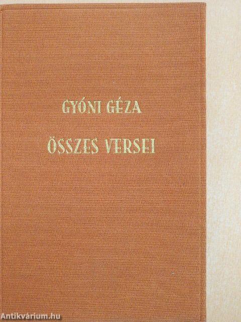 Gyóni Géza összes versei