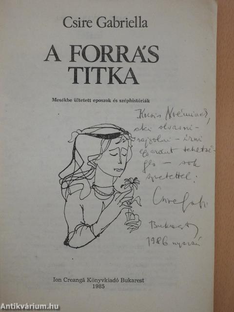 A forrás titka (dedikált példány)